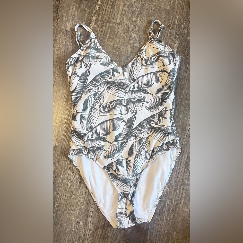 FINAL PRICE Antonio Melani Palm Leaf Swimsuit